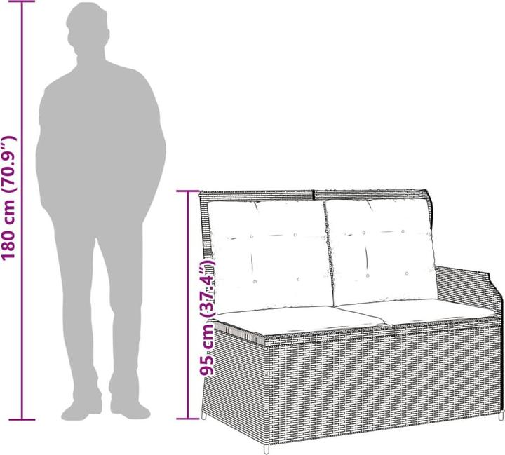 Produktbild vidaXL 10-tlg. Garten-Lounge-Set mit Kissen