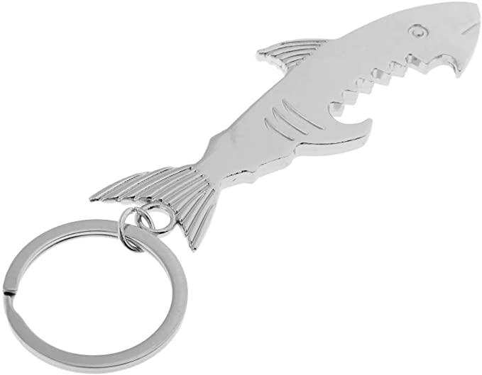 Actual product image PhoneLook Porte-clés / bijoux universel requin décapsuleur bouteille bière / soda poisson