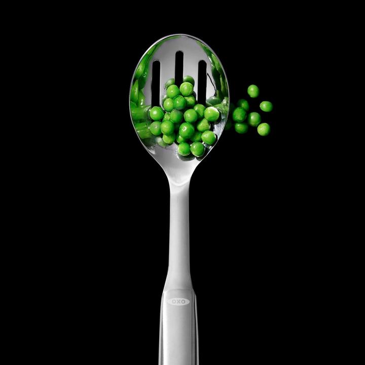 Produktbild OXO Steel Servierlöffel mit Schlitzen, 28cm (Servierlöffel)