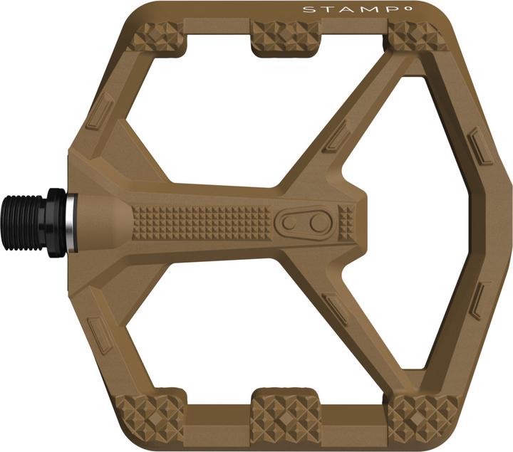 Actual product image Crankbrothers Stamp 0 Large Plattform-Pedal, brown