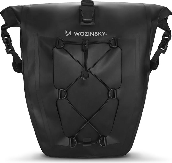 Wozinsky wasserdichte Fahrradtasche Koffer 25l schwarz (WBB24BK)
