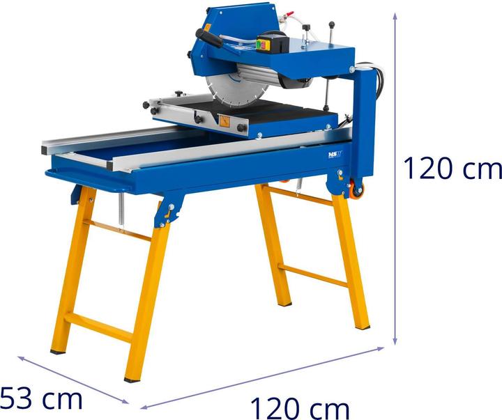 Produktbild MSW Steinsäge 2500 W 350 mm Diamantblatt Wasserkühlung Fliesensäge Nassschneider
