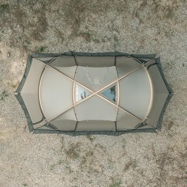 Actual product image Naturehike Shandi tent for two bedrooms cnk2300zp030-grey (Dome tent, 2 persons)