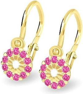 Immagine prodotto Brilio Orecchini in oro per bambini con zirconi fucsia 239 001 00516