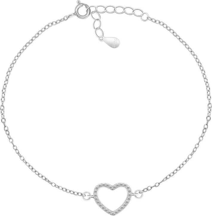 Immagine prodotto Brilio Argento - Delicato bracciale a cuore in argento BRC59W