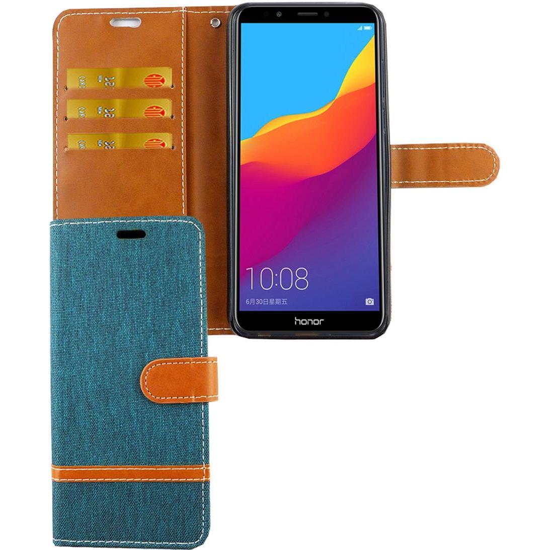 König Design Hülle Handy Schutz für Huawei Honor 7C Case Cover Tasche Wallet Etui Handyhülle (Honor 7c), Smartphone Hüll...