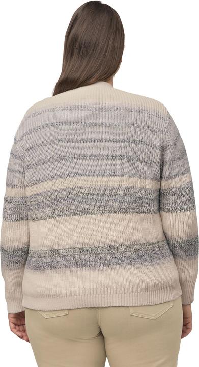 Immagine prodotto Ulla Popken Cardigan in maglia a costa inglese di cotone biologico con scollo a V (56)