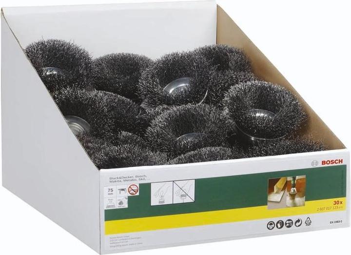 Produktbild Bosch Zubehör Topfbürste für Bohrmaschinen, gewellter Draht, 75 x 6 mm (6)