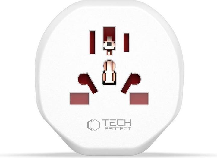 Image du produit Tech-Protect PrzejÅciÃ³wka / adaptateur Universal Travel Adapter na UE - biaÅa