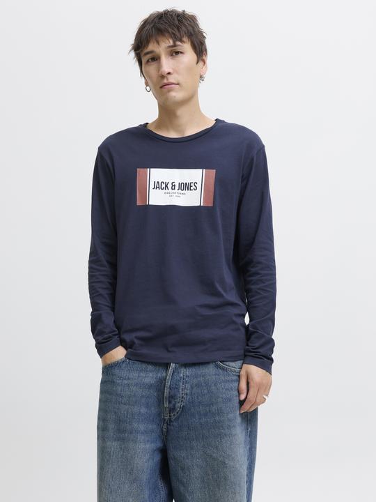 Produktbild Jack & Jones Logo Langarm-T-Shirt Langarm-T-Shirt (S)