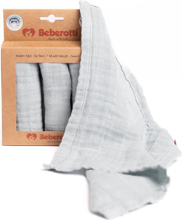 Immagine prodotto Beberotti Fazzoletto in mussola per neonati-asciugamano per il viso in mussola 4 pezzi ciascuno (25 cm, 25 cm)