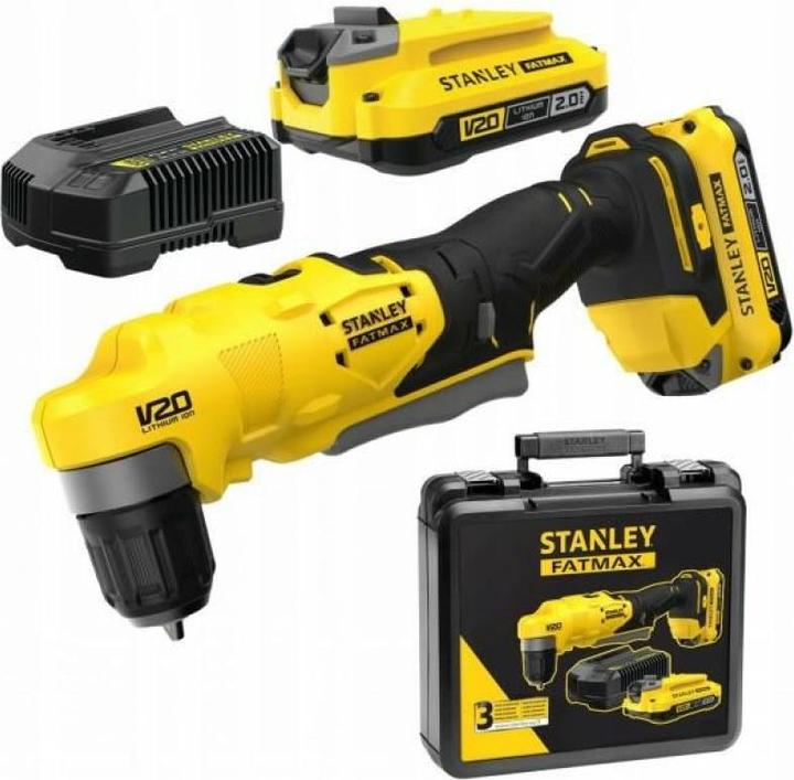 Produktbild Stanley ST WKRĘTARKA KĄTOWA V20 SFMCD750D2K 2x2,0Ah (Schlagbohrmaschine, Winkelbohrmaschine)