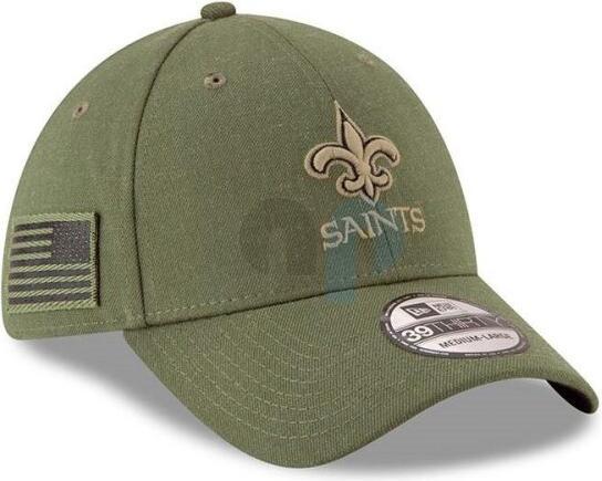 Image du produit New Era NFL - New Orleans Saints - On Field 2018 Salute To Service 39Thirty Cap Vert ML (59)