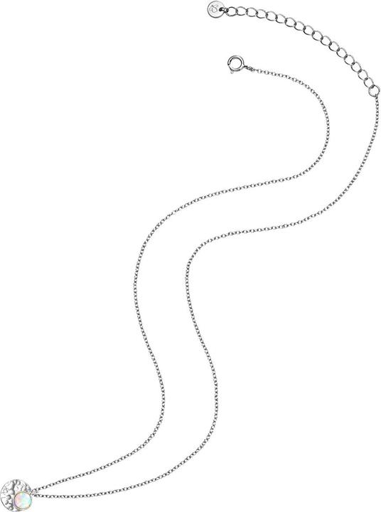 Immagine prodotto Glanzstücke München Catena da donna Circle Sterling Silver Opal (synth.) argento 40,0 cm + 5,5 cm di estensione - 31576 (Argento, 40 - 45 cm)