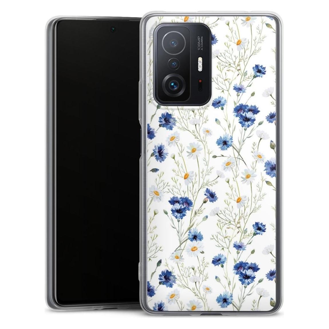DeinDesign Slim Case Für Xiaomi 11T Pro 5G Silikon Hülle Ultra Dünn Handyhülle Blume Blumen Muster (Xiaomi 11 Pro+ 5G), Smartphone Hülle,