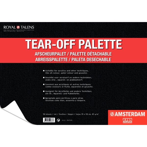 Amsterdam, Mal Zubehör, Tear-off palette