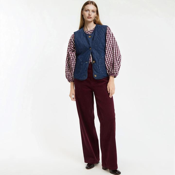 Produktbild La Redoute Collections Wendeweste aus gestepptem Denim (S)