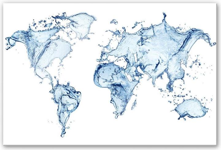 Produktbild Trenddeko Splashing Worldmap (60 x 40 cm)