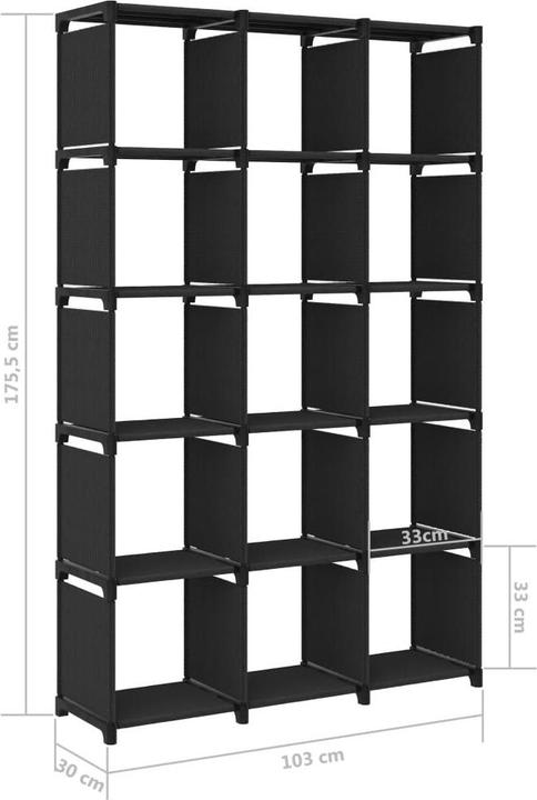 Image du produit vidaXL Standregal (103 x 30 x 175,5 cm)