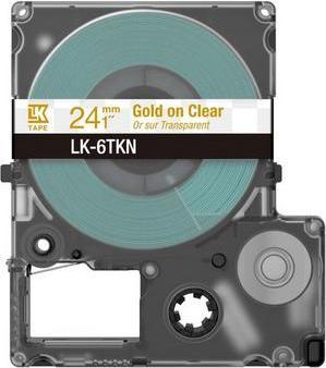 Produktbild Epson Metallic Clear/Gold 24mm LK-6TKN (2.40 cm, Transparent)
