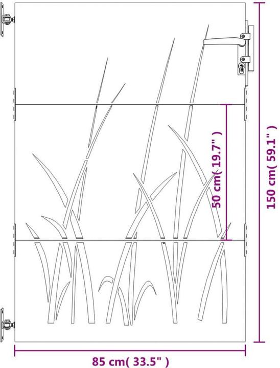 Image du produit vidaXL Gartentor
