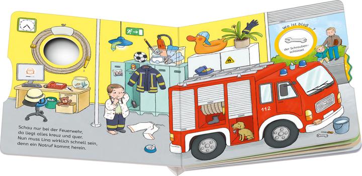 Image du produit Ravensburger Wo ist bloss...? Mein Feuerwehr-Buch zum Sachen suchen (Allemand, Jutta Wetzel, Kathrin Lena Orso, 2022)