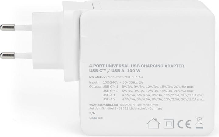 Productafbeelding Digitus Universele oplaadadapter (100 W)