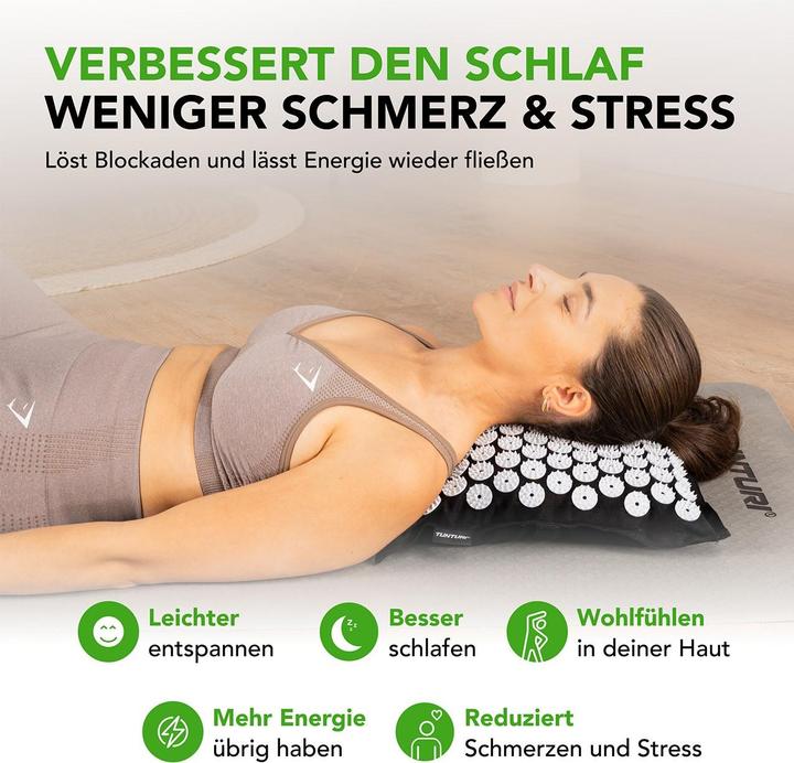 Immagine prodotto Tunturi Akupressurmatte Pro mit Kissen, div.Farben (20 mm)