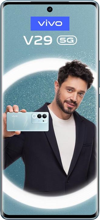 Actual product image Vivo V29 8+256 GB blue (256 GB, Peak blue, 6.78", Dual SIM, 5G)