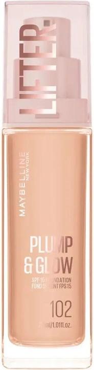 Maybelline New York Lifter Plump & Glow Foundation All Day Wear (102)