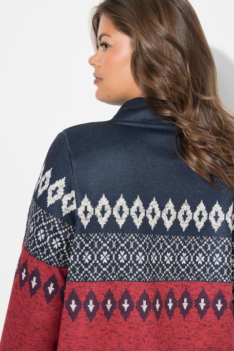 Image du produit Laurasøn Sweat long, motif norvégien. Manches longues, col montant (42)