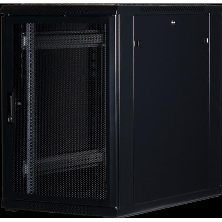 Rockstable 19" 18 HE 600x1000x900mm (19 Zoll Rack), Serverschrank, Schwarz