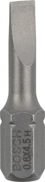 Produktbild Bosch Professional Zubehör Schrauberbit Extra-Hart S 0,6 x 4,5, 25 mm, 3er-Pack (Schraubschlitz, Sechskant (hexagonal))