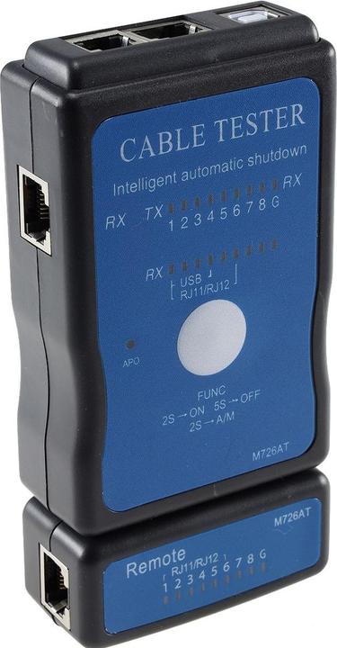 Produktbild Chilitec CAT.5 / CAT.6 + USB Leitungstester, Netzwerk-Kabeltester für RJ45