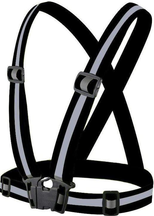 Hurtel Unisex verstellbare reflektierende Sicherheitsweste Schwarz