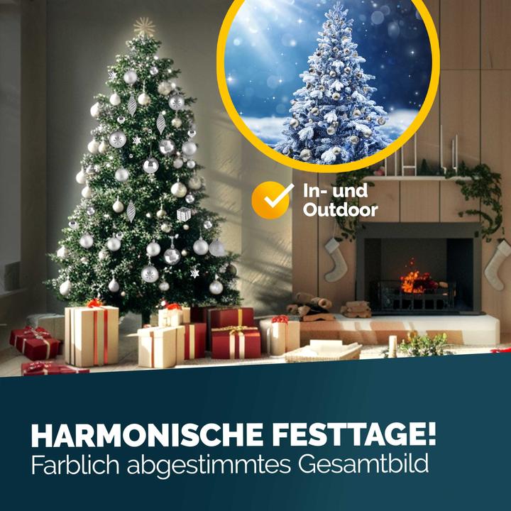 Image du produit Deuba Décorations pour l'arbre de Noël 103 pcs (103 -pièce)