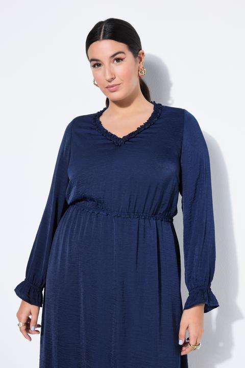 Produktbild Studio Untold Midikleid, A-Linie, Rüschen, Langarm (46, 48)