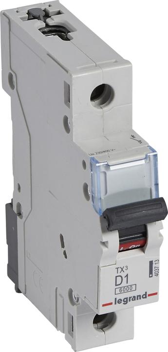 Actual product image Legrand Circuit-breaker 1P D 1A 6kA AC S301 TX3 (403713)