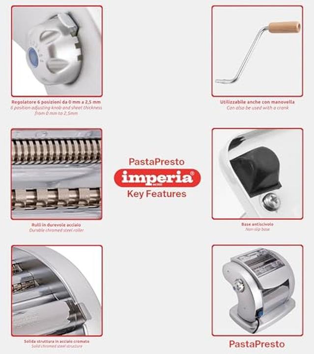 Produktbild Imperia PASTAPRESTO T.2/6,5 mm 230V GRIGIO