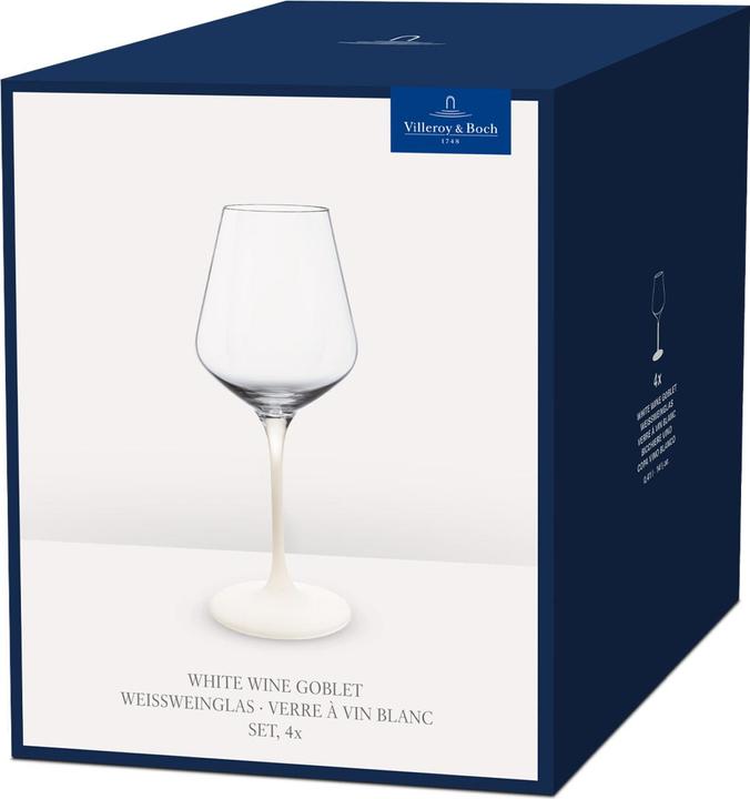 Actual product image Villeroy & Boch White wine glass, set of 4 Manufacture Rock blanc (38 cl, 4 Glasses, White wine glasses)