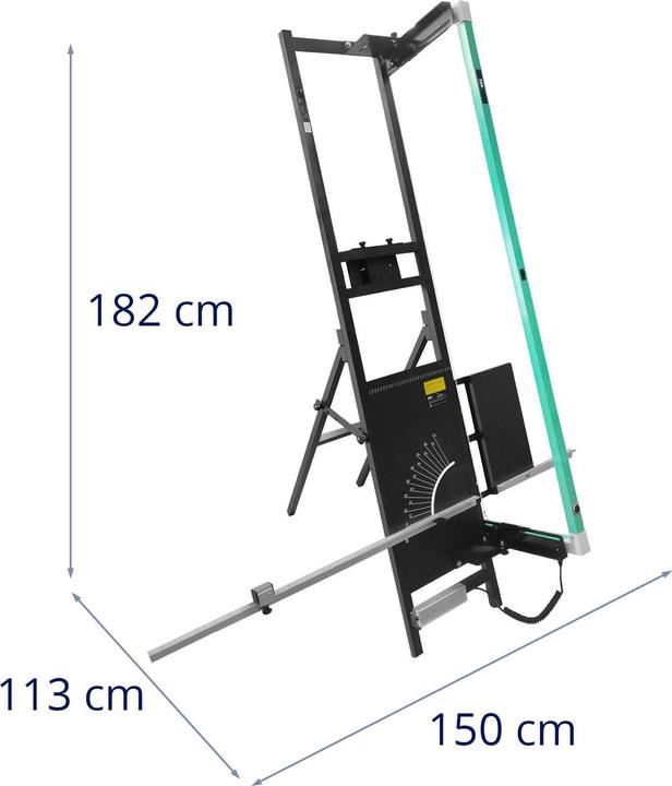Produktbild MSW Styroporschneider 200 W 1350 mm mit Fuss, Gerüsthalterung & 5 Styropor-Klemmen (Heissschneidegerät, Styroporschneider)
