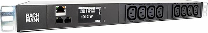 Produktbild Bachmann Bach 19" PDU im HE 8-fach IEC320 C13 2m Monitored TCP/IP