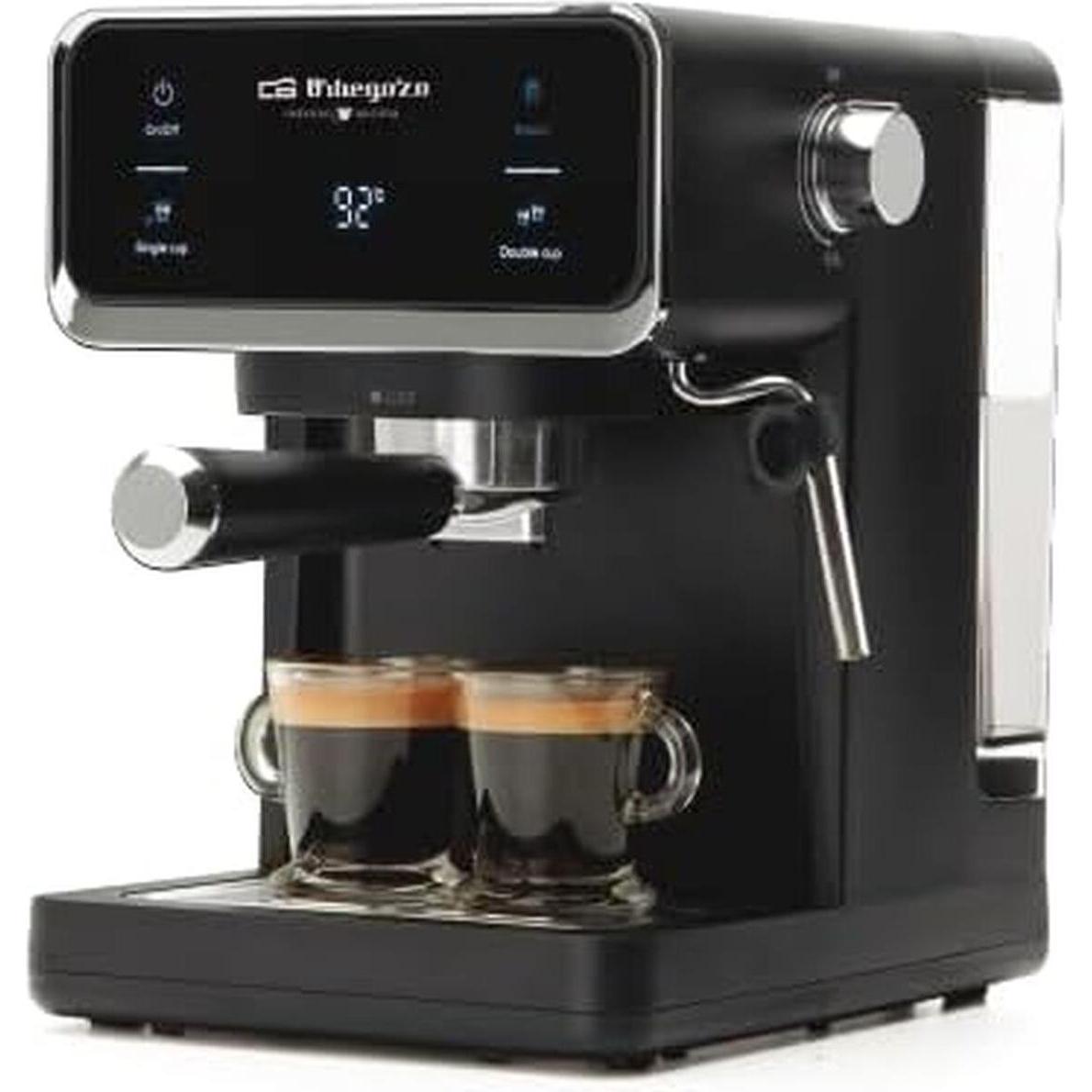 Orbegozo Manuelle Express-Kaffeemaschine 18309 Schwarz, Espressomachine, Zwart