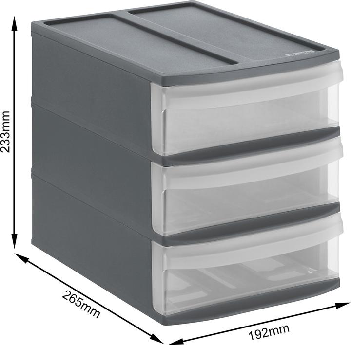 Actual product image Rotho Systemix Tower S drawer box (A5)