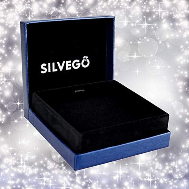 Produktbild Silvego Silver earrings with green Swarovski stone Created Stones SILVEGO31866G (100% Sterling Silber)