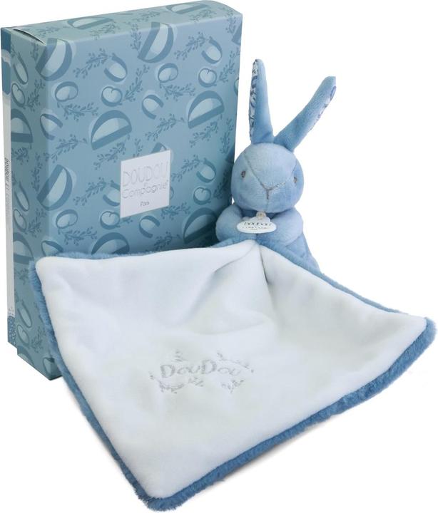 Doudou et Compagnie Hase mit Schmusetuch blau 10cm