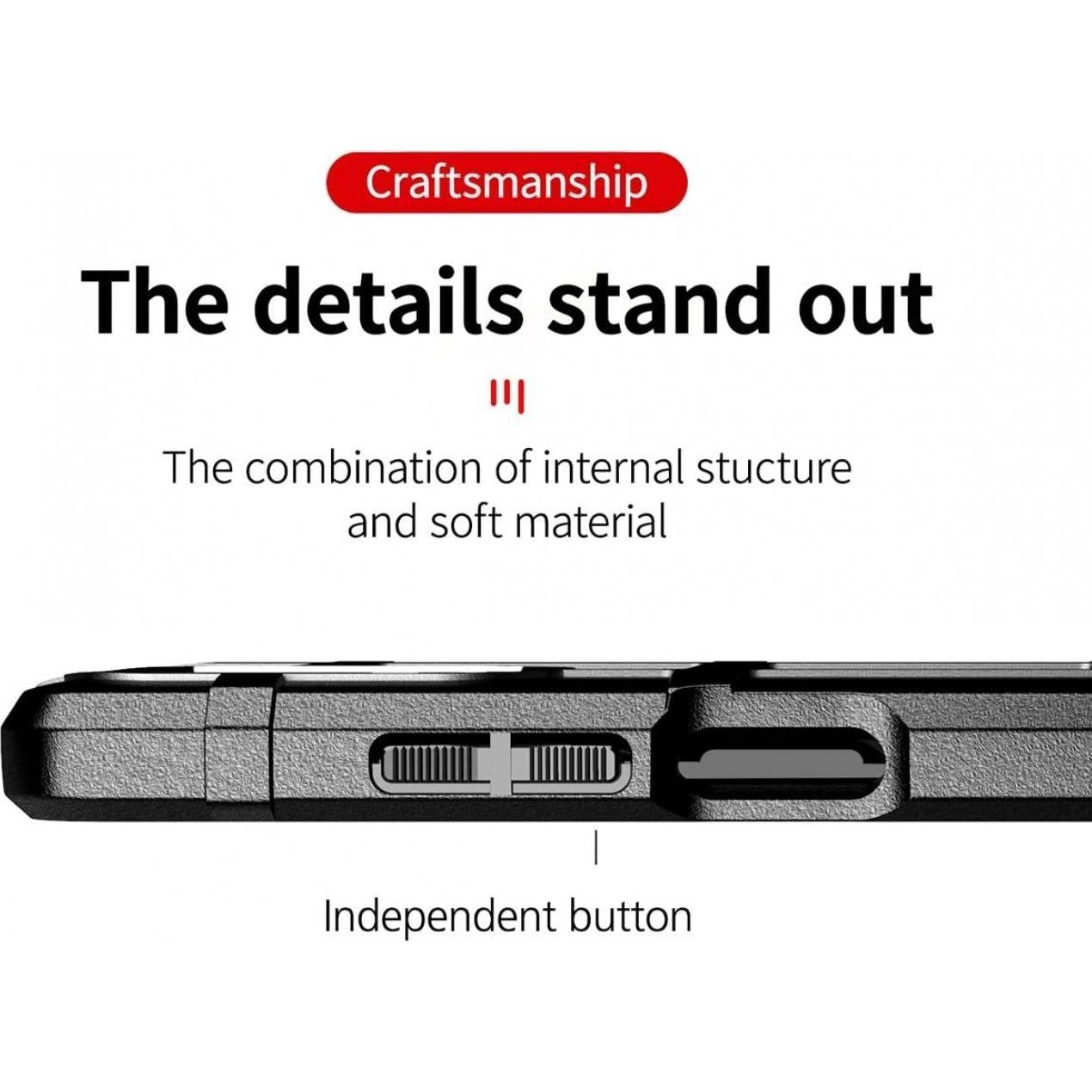 Thumbnail - Screenguard Xiaomi Redmi Note 10S Rugged Shield Hülle (Xiaomi Redmi Note 10S), Smartphone Hülle, Schwarz
