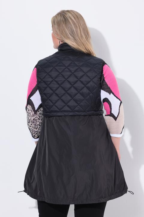 Produktbild Miamoda Long-Steppweste, Stepp und Web, 2-Wege-Zipper (42)
