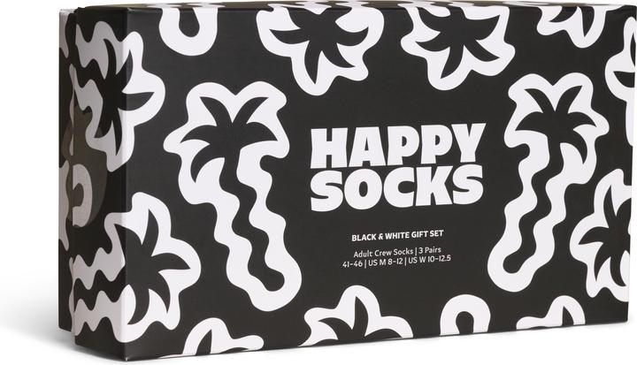 Immagine prodotto Happy Socks Strümpfe BLACK & WHITE Socken 3er Pack (confezione da 3, 41 - 46)
