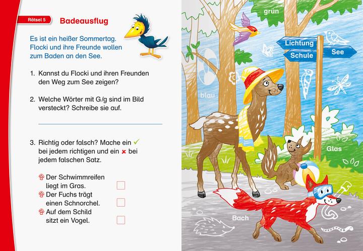 Produktbild Ravensburger Leserabe Rätselspass Zauber-Malrätsel zum Lesenlernen: Im Wald (1. Lesestufe)